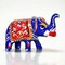 Handcrafted Rajasthani Elephant Statue for Home Decorations Ceramic Elephant Figurines Room Shelf Office Table Living Room Boho Decor Elephants Gifts for Women Good Luck Housewarming Gift